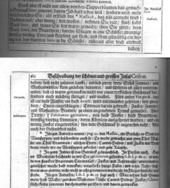 Johann Jacob Saar: Ost-Indianische Funfzehen-Jährige Kriegs-Dienste, 1672, Seite 59-60.