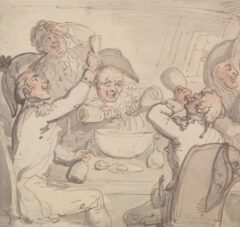 Thomas Rowlandson: Naval Officers and a Bowl of Punch, undatiert.