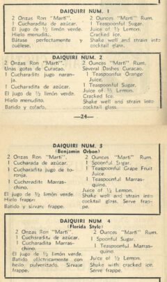 Anonymus Bar La Floridita. Habana, 1937. Seite 24 & 26.