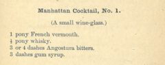 O. H. Byron The Modern Bartenders' Guide. 1884, Seite 21.
