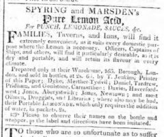 Pure Lemon Acid - The Cambrian, 11. August 1811, Seite 4.