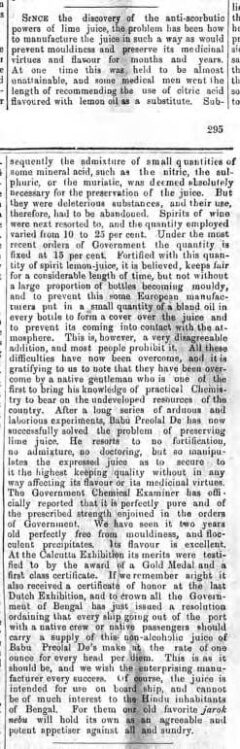 The Hindoo Patriot, 23. Juni 1884, Seite 295.