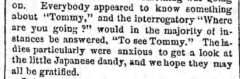 Abschnitt aus The Japanese Embassy. The Brooklyn Daily Eagle, 16. Juni 1860, Seite 3.