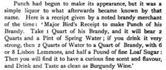 John Ashton: Social life in the reign of Queen Anne, 1882, Seite 202 - Major Bird's Punch.
