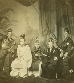 Mitglieder der japanischen Gesandtschaft.