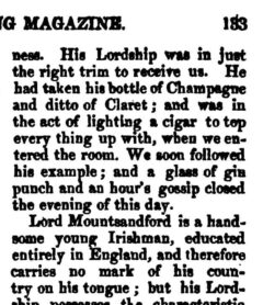 The Sporting Magazine, Vol. 21, No. 123, Dezember 1827, Seite 133.