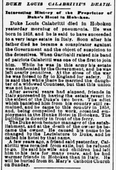 The Sun, 18. März 1886, Seite 2. Nachruf.