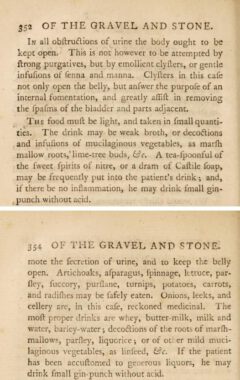 William Buchan: Domestic Medicine. 1774. Seite 352 und 354.