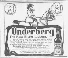 Underberg. 11. April 1905, The Sun, Seite 6.