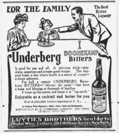 Underberg. 17. April 1906, The Sun, Seite 5.