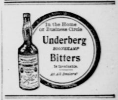 Underberg. 15. September 1906, New York Tribune, Seite 3.