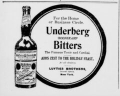 Underberg. 15. November 1906, New-York Tribune, Seite 14.