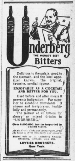 Underberg. 21. Mai 1907, The Sun, Seite 7.