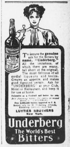 Underberg. 4. Juni 1907, The Sun, Seite 5.