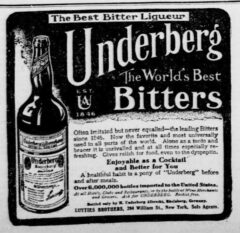 Underberg. 16. September 1907, New-York Tribune, Seite 3.