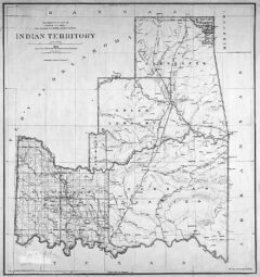 Indianerterritorium im Jahr 1891.