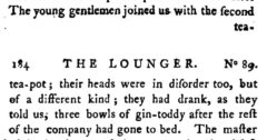 The Lounger. Vol. 3. London, 1788, Seite 183-184.