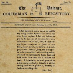 The Balance, Columbian Repository, 13. Mai 1806.