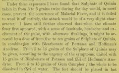 Joseph Jones: Quinine as a prophylactic against malarial fever. 1867, Seite 9.