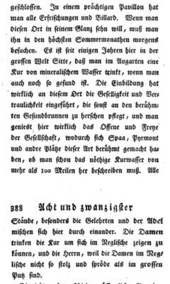 Johann Kaspar Riesbeck: Briefe eines reisenden Franzosen. Erster Band. 1783, Seite 387-388.