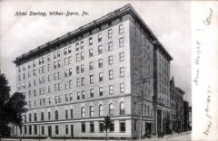 Hotel Sterling, Wilkes-Barre, um 1907.