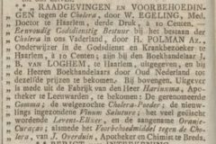 Opregte Haarlemsche Courant, 13. Oktober 1832.