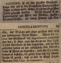 Anonymus: Allgemeine Schatz-Kammer der Kauffmannschafft. Vierdter Theil. 1742, D-L. Leipzig, 1742, Spalte 63-64.