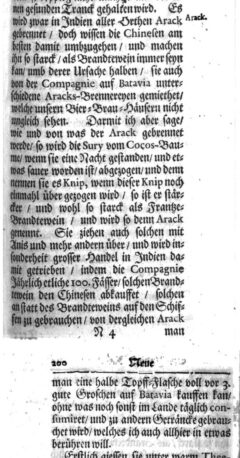 Christoph Langhanß: Neue Ost Indische Reise. 1705, Seite 199-200.