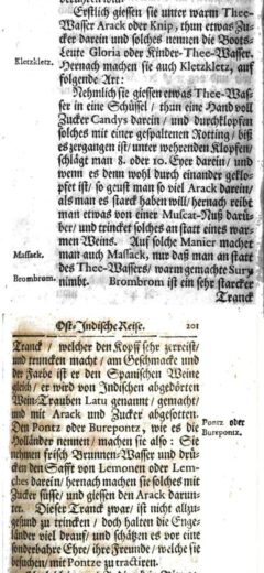 Christoph Langhanß: Neue Ost Indische Reise. 1705, Seite 200-201.