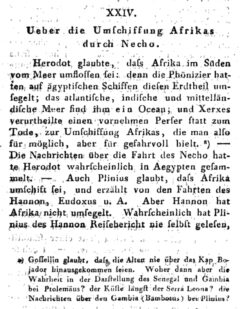 G. G. Bredow: Gossellin über die Kenntniss der Alten von der West- und Ostküste Afrikas. 1802, Seite 685.
