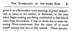 N. Darnell Davis: The Etymology of the word Rum. 1885, Seite 81.