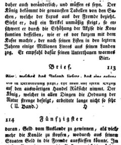 Johann Kaspar Riesbeck: Briefe eines reisenden Franzosen über Deutschland an seinen Bruder zu Paris. Zweyter Band. 1784, Seite 112-114.