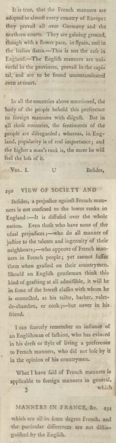 John Moore: A view of society and manners in France, Switzerland and Germany. Vol. I. 1779, Seite 289-291.