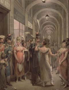 Prostitution im Palais Royal, 1815.