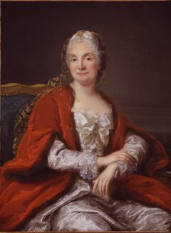 Mutmaßliches Porträt von Madame Geoffrin, um 1760.