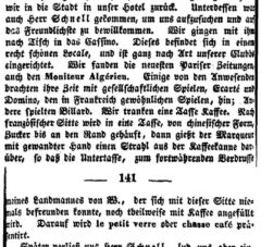 Moritz von Haacke: Erinnerungen aus einer Reise ... 1840, Seite 140-141.