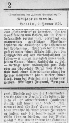 Illinois Staats-Zeitung, 27. Januar 1874, Seite 2.