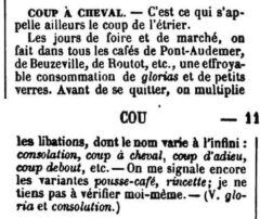 Paul Eugène Robin et al.: Dictionnaire du patois normand. 1879, Seite 118-119.