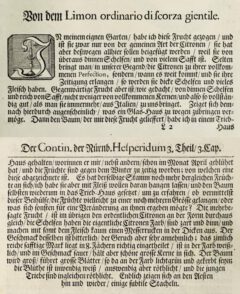Johann Christoph Volkamer: Continvation der Nürnbergische Hesperides. 1714, Seite 67-68.