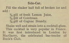 Robert Vermeire: Cocktails. How to Mix Them. 1922, Seite 44.